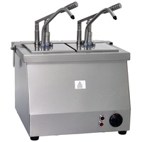 Saro Bainmarie 2X1/4 GN 200 mit Dispenser BM-0214
