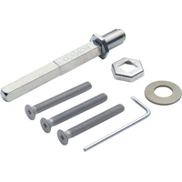 HOPPE 11945436 Befestigungsset zu Sicherheits-Wechselgarnitur Türstärke 42-52 mm,