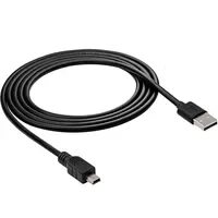 Akyga USB-Kabel USB-A Stecker, USB-Mini-B Stecker 1.80m Schwarz AK-USB-03
