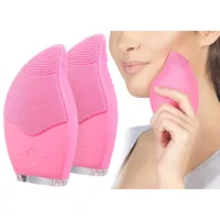 Sichler Beauty 2er Pack Elektrische 3-Zonen-Gesichtsreinigungs-Bürste aus Silikon,