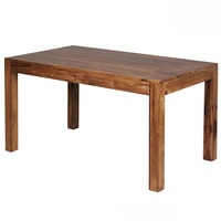 KADIMA DESIGN Esstisch Massivholz Sheesham, Holztisch Küche in Braun,