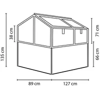 Vitavia Zola 127 x 89 x 135 cm Schwarz