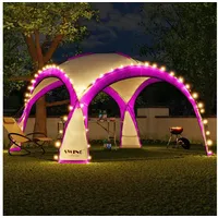 Swing&Harmonie Swing - Harmonie LED Event Pavillon 3,6x3,6m pink