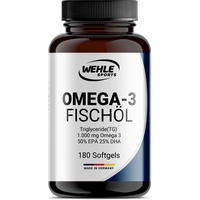 Wehle Sports Omega 3 Kapseln hochdosiert - Fischöl mit