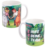 UNITED LABELS Bibi & Tina Kaffeetasse 0,32 l Mehrfarbig