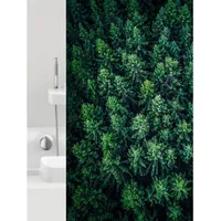 GRUND Duschvorhang Foresta 180 x 200 cm grün