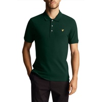 Lyle & Scott Plain Kurzarm-poloshirt - Dark Green -