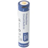 Keeppower 16650 Li-ion Akku 2100mAh, 3,7V - 3,6V, 70,2x16,74mm