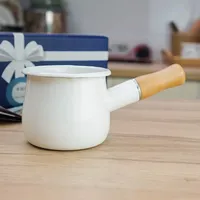 JMAHM Milchpfanne Kleine Milchkanne Tee Kaffee Ei Kochtopf Emaille