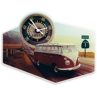 BRISA VW Collection - Volkswagen Retro-Vintage Wand-Quarz-Uhr aus Acrylglas