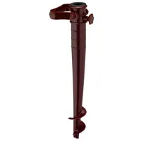 Relaxdays Bodenhülse Kunststoff Braun