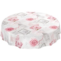 ANRO Tischdecke Wachstuchtischdecke Wachstuch Wachstischdecke pflegeleicht abwaschbar Rosen Landhaus