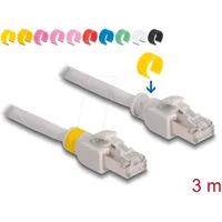 DeLock 80120 RJ45 Netzwerkkabel, Patchkabel CAT 6a S/FTP mit