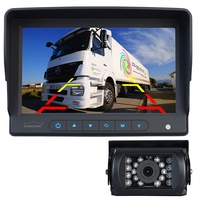 Lescars Rückfahrkamera für Lkw mit XXL 7" (17,78 cm)