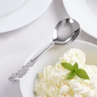 Gräwe Sahnelöffel 2er Set, Rosendekor