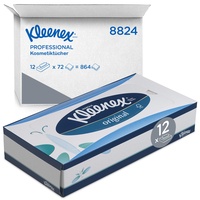 Kleenex Kosmetiktücher in Taschentücher Box 8824, 3-lagige Kosmetiktücher, mit