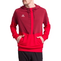 Erima Squad Kapuzensweat, bordeaux/red, S