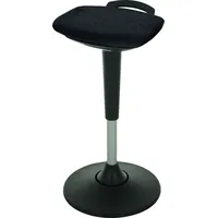 STIER OFFICE STIER Multibewegliche Stehhilfe mit Tellerfuß Sitzhöhe 600-840mm
