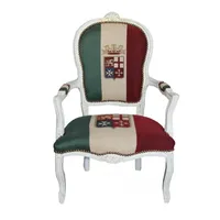 Casa Padrino Barock Salon Stuhl Italien / Creme -