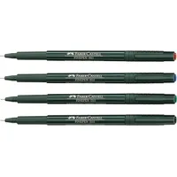 Faber-Castell 1511 Document Fineliner rot 0,4 mm, 10 St.