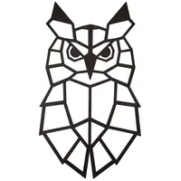Hansmeier Hansmeier® Wanddeko Motiv Eule Schwarz - 32 x