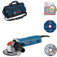 Bosch Winkelschleifer GWX 10-125 X-Lock inklusive Zubehör und Tasche