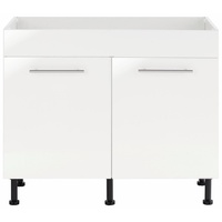 WIHO KÜCHEN Spülenschrank »Ela«, Breite 100 cm, höhenverstellbare Füße