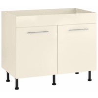 WIHO KÜCHEN Spülenschrank »Ela«, Breite 100 cm, höhenverstellbare Füße