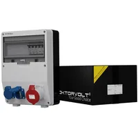 Doktorvolt Baustromverteiler TD-S 32A 2x230V Schuko System Mennekes-Steckdosen Stromverteiler