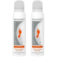 CareMed Sanamed Fuß-Creme-Schaum Feueropal Fußschaum wärmt u. pflegt kalte