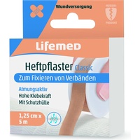 Lifemed Heftpflaster 5 m x 1,25 cm hautfarben Classic,