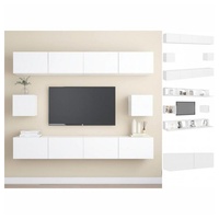VidaXL 6-tlg. TV-Schrank-Set Weiß Holzwerkstoff