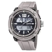 Calypso Herren Analog-Digital Gesteppte Daunenjacke Uhr mit Kunststoff Armband