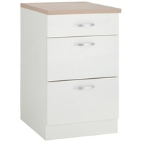 WIHO KÜCHEN Unterschrank »Flexi«, Breite 50 cm weiß