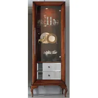 Casa Padrino Luxus Neoklassik Vitrine Braun 76 x 42