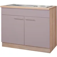 WIHO KÜCHEN Spülenschrank »Montana«, 100 cm breit braun