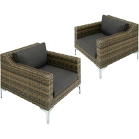 Tectake Modulares Rattanset Villanova kein Aufbau