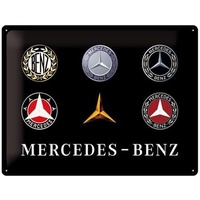Nostalgic-Art Nostalgic Art Blechschild, Mercedes Logos (30x40cm)