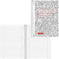 Brunnen Collegeblock Premium Student „Papagei“ ZENart A4, 80 Blatt,