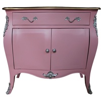 Casa Padrino Barock Kommode Rosa / Braun mit einer