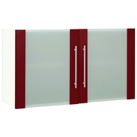 WIHO KÜCHEN Glashängeschrank »Flexi2«, Breite 100 cm rot