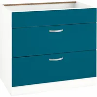 WIHO KÜCHEN Unterschrank »Flexi«, Breite 90 cm blau