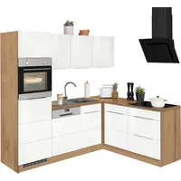 Kochstation Winkelküche »KS-Brindisi«, Stellbreite 230/170 cm, wahlweise mit E-Geräten,