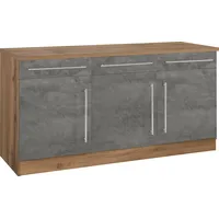 Kochstation Unterschrank »KS-Samos«, Breite 150 cm grau