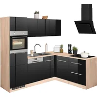 Kochstation Winkelküche »KS-Brindisi«, Stellbreite 230/170 cm, wahlweise mit E-Geräten,