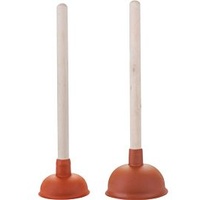 ASW Ausgussreiniger Pömpel Saugglocke 115 mm, mit Holzstiel 35