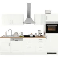 Kochstation Küchenzeile KS-Stockholm Breite 280 cm Weiß