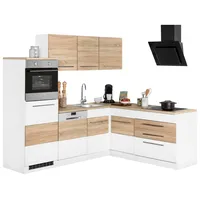 Kochstation Winkelküche »KS-Trient«, Stellbreite 230x190 cm, wahlweise mit E-Geräten,