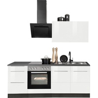 Kochstation Küchenzeile »KS-Brindisi«, ohne Geräte, Breite 210 cm, weiß
