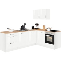 Kochstation Winkelküche »KS-Tinnum«, ohne E-Geräte, Stellbreite 240/180 cm weiß